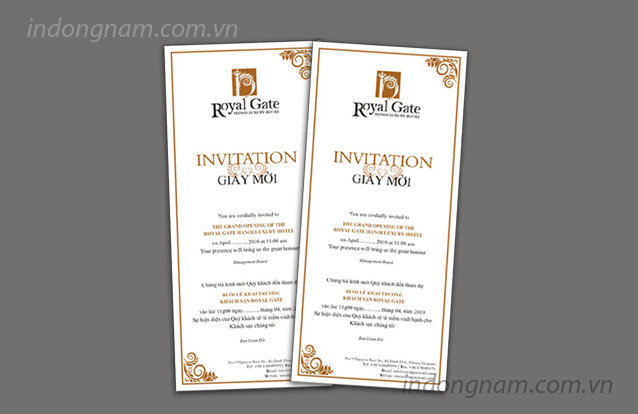 In thiệp mời khai trương giấy mời giá rẻ tại Hà Nội  Thiết kế miễn phí