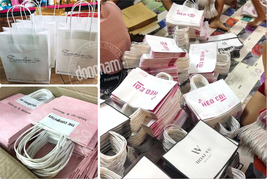 báo giá in túi giấy kraft cho shop giá rẻ tại Hà Nội