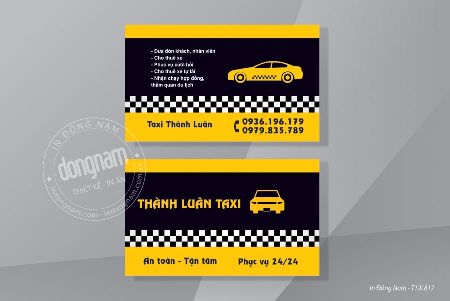 35+ Mẫu Card Visit Taxi Đẹp Và Card Visit Cho Thuê Xe Du Lịch Nên Xem